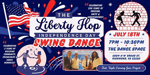 The Liberty Hop: Red, White, and Blue Swing Dance feat. Triple Crossing Jazz Project