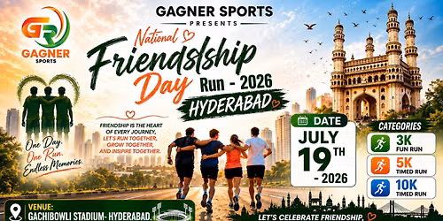 NATIONAL FRIENDSHIP DAY RUN \u2013 2026
