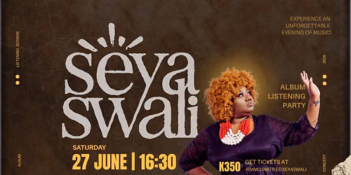 Seya Swali Intimate album listening session
