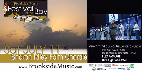 Brookside Festival of the Bay presents Sharon Riley and Faith Chorale