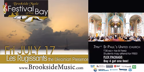 Brookside Festival of the Bay presents Les Rugissants Voices of Ukraine