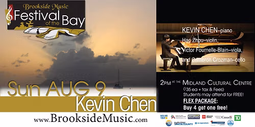 Brookside Festival of the Bay presents Kevin Chen-Piano