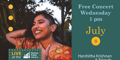 Live at the Library! Harshitha Krishnan & Friends