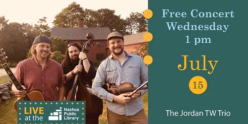 Live at the Library! The Jordan TW Trio