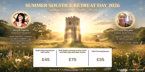 Summer Solstice Retreat Day (Wild Flow Medicine + Lunch + Gong Bath)