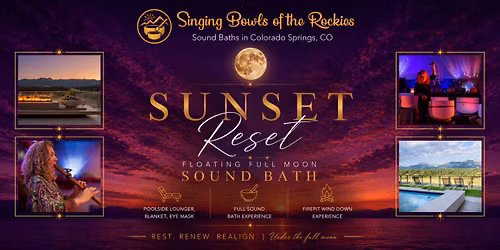 Sunset Reset: Poolside Full Moon Sound Bath