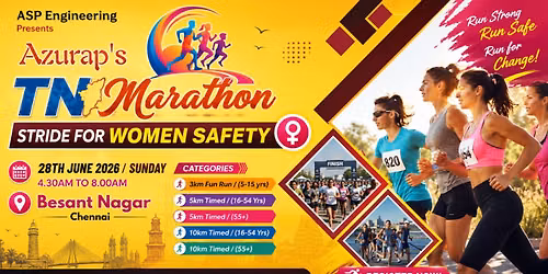 Azurap\u2019s TN Marathon \u2013 2026 (5th Edition) "Stride for Women Safety"