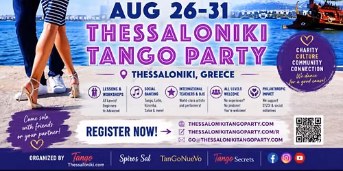 Thessaloniki Tango Party Festival Greece 26 -31 August 2026