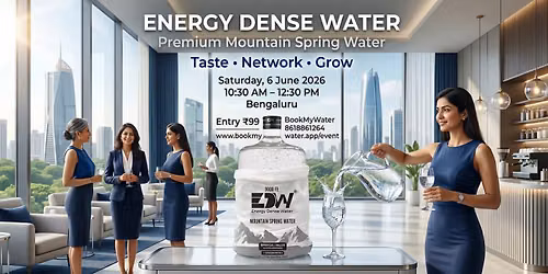 Energy Dense Water Experience & Business Opportunity Meetup