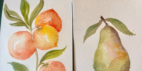 Sweet & Simple Watercolor Fruit Class