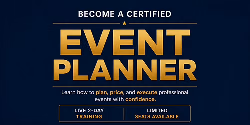 2-Day Chicago Event Planner Certification July 18-19, 2026