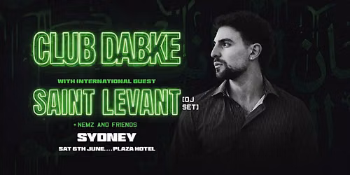 Saint Levant Official After Party [SYDNEY]