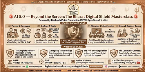 AI 5.0 \u2014 Beyond the Screen: The Bharat Digital Shield Masterclass | DPF on Mission