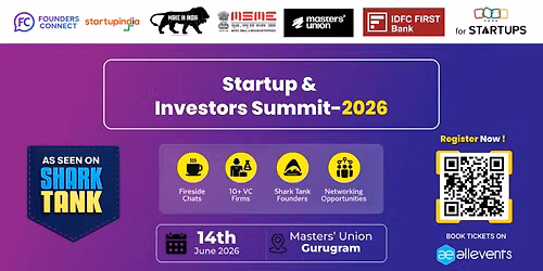 STARTUP & INVESTOR SUMMIT 2026 - Founders Connect — Master union