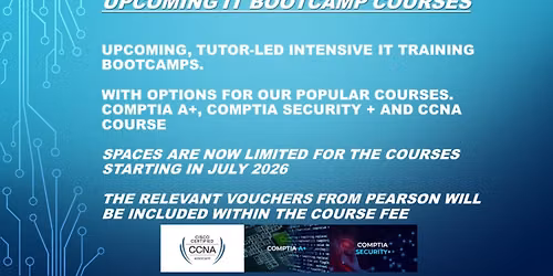 Upcoming IT Bootcamp Courses @ Edinburgh. Intensive, tutor-led training