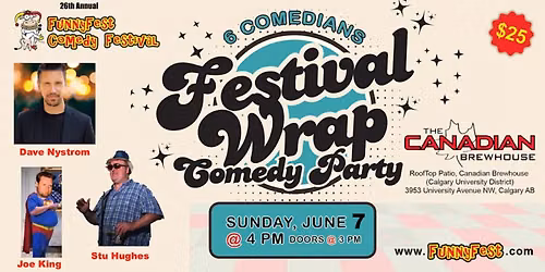 Festival Wrap Comedy Party - FUNNYFEST Comedy Festival