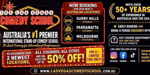 Las Vegas International School of Stand-up Comedy Melbourne CBD