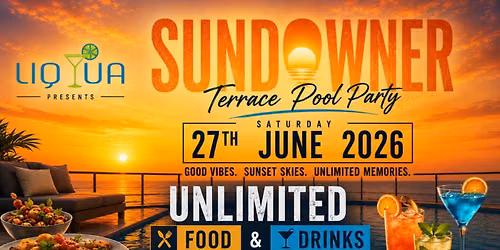 SUNDOWNER\u00a0\u2013 Terrace Pool Party