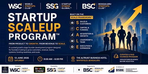 STARTUP SCALEUP PROGRAM\u2122 | From Product to Growth. From Revenue to Scale.