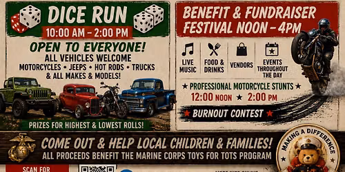 Christmas in July, a Toys For Tots Fundraiser & Benefit