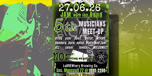 Jam with Band - Musician Meetup — LaBREWtory Brewing Company