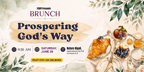 FCBPI BRUNCH - PROSPERING GOD'S WAY