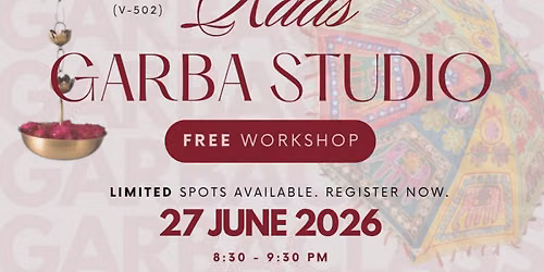 Raas Garba Studio \u2014 FREE Workshop