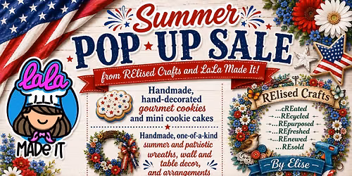 Summer Pop-Up Craft and Cookie Sale