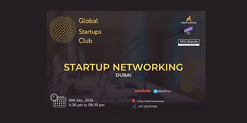 GLOBAL STARTUPS CLUB STARTUP NETWORKING Dubai 2026