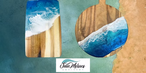 Resin Ocean Wave Charcuterie\/Serving Board Workshop *ADVANCED RESERVATION REQUIRED