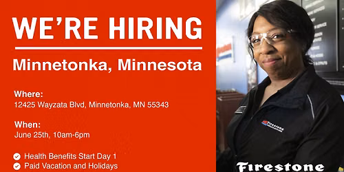 Firestone Complete Auto Care Hiring Event - Same-Day Offers!