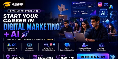SkillCircle Masterclass Kolkata: Start Your Career with Digital Marketing + AI