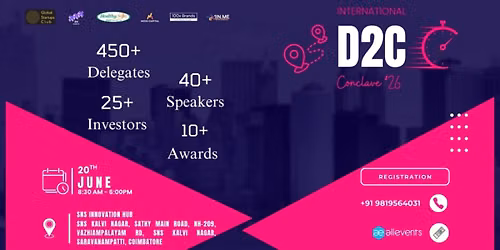 International D2C Conclave'26 | Coimbatore 2026