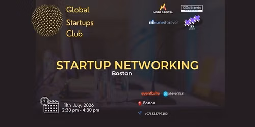 GLOBAL STARTUPS CLUB l STARTUP NETWORKING Boston 2026