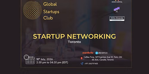 GLOBAL STARTUPS CLUB l STARTUP NETWORKING Toronto 2026