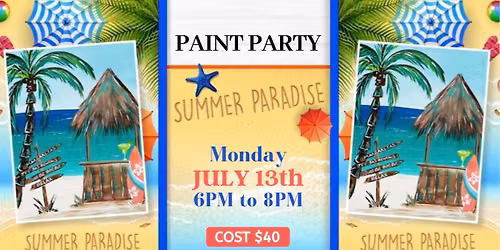 Summer Paradise Paint Party
