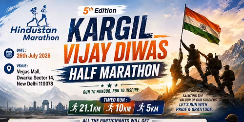 Kargil Vijay Diwas Half Marathon 2026 (5th Edition)