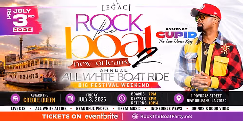 Rock The Boat Part 2 All White Cruise During Essence Fest 2026