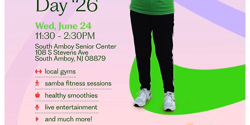 June 24: Celebrate Wellness at a Free Senior Health and Fitness Party in South Amboy