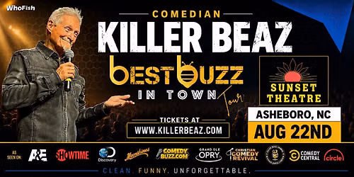 Comedian Killer Beaz Brings the \u201cBest Buzz In Town\u201d Tour to Asheboro