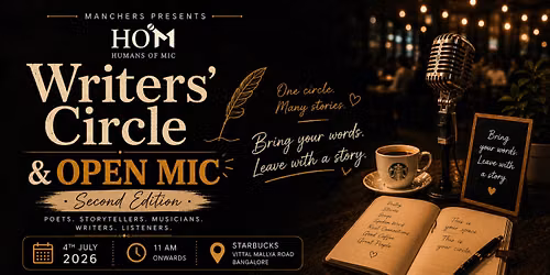 Writers\u2019 Circle & Open Mic | Humans of Mic