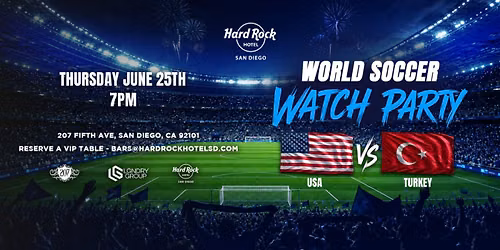 LGNDRY Group Presents: USA vs Turkey World Soccer Watch Party