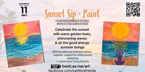 Sunset Sip + Paint