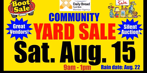 Westway Community Yard Sale & Silent Auction Food Bank Fundraiser