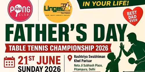 Father's Day Out with Table tennis