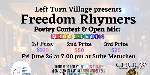 Freedom Rhymers: Pride Edition Poetry Contest and Open Mic Event