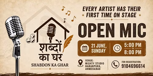 Shabdon Ka Ghar Open Mic 