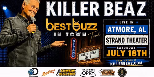 Comedian Killer Beaz Brings the “Best Buzz In Town” Tour to Atmore’s Historic Strand Theater