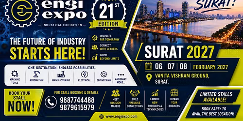 Engiexpo | Industrial Exhibition in Surat 2027 | Engineering Expo 2027