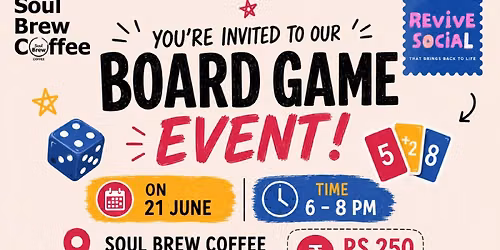 Revive Social Board Games Night